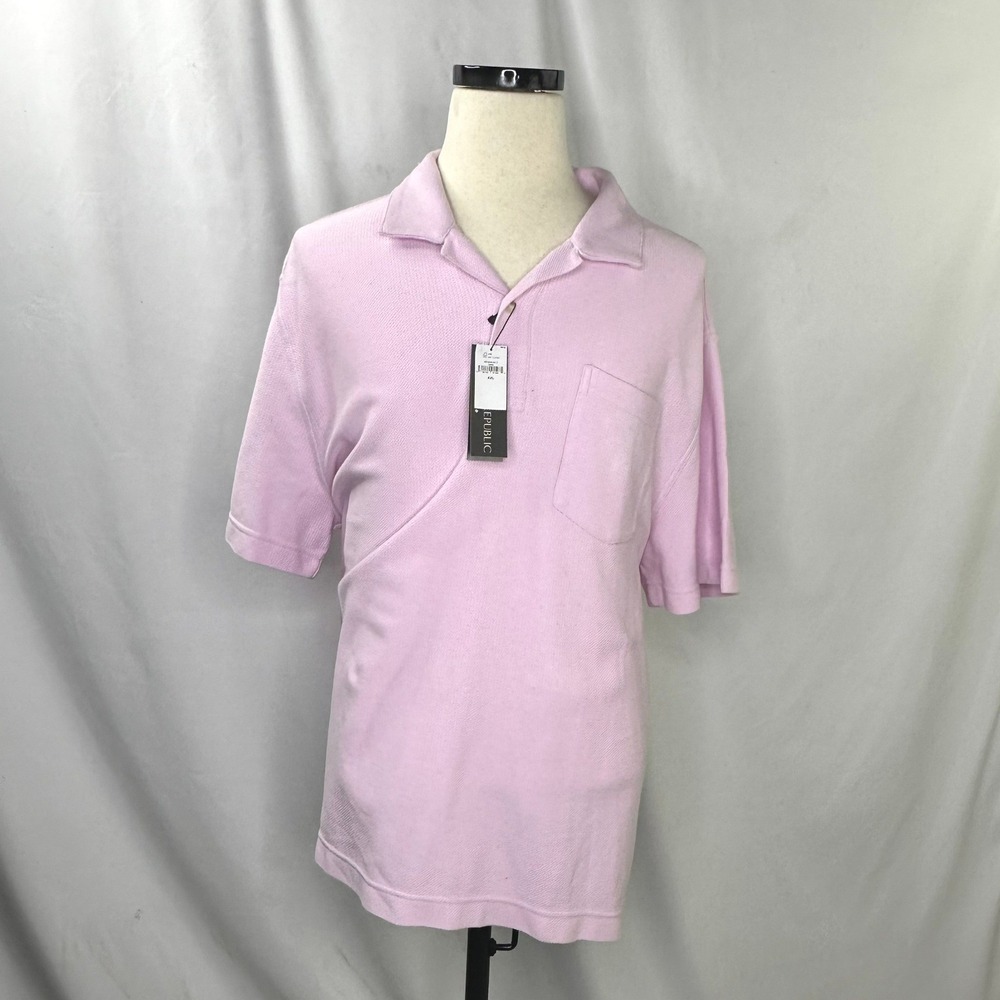 Banana Republic Mens XXL Polo Spring Lily Pink Preppy Versatile Office Golf